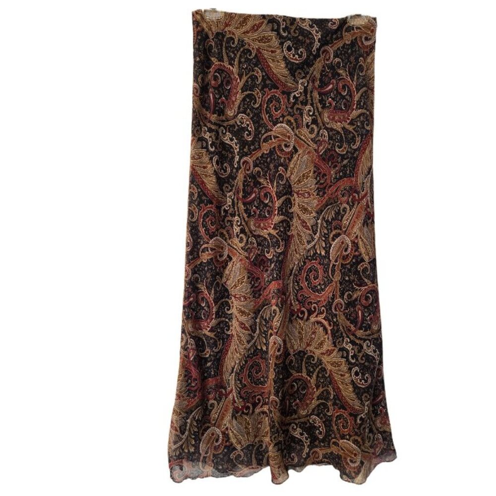 Women’s Maxi Flowing Patterned Skirt - US 2-4